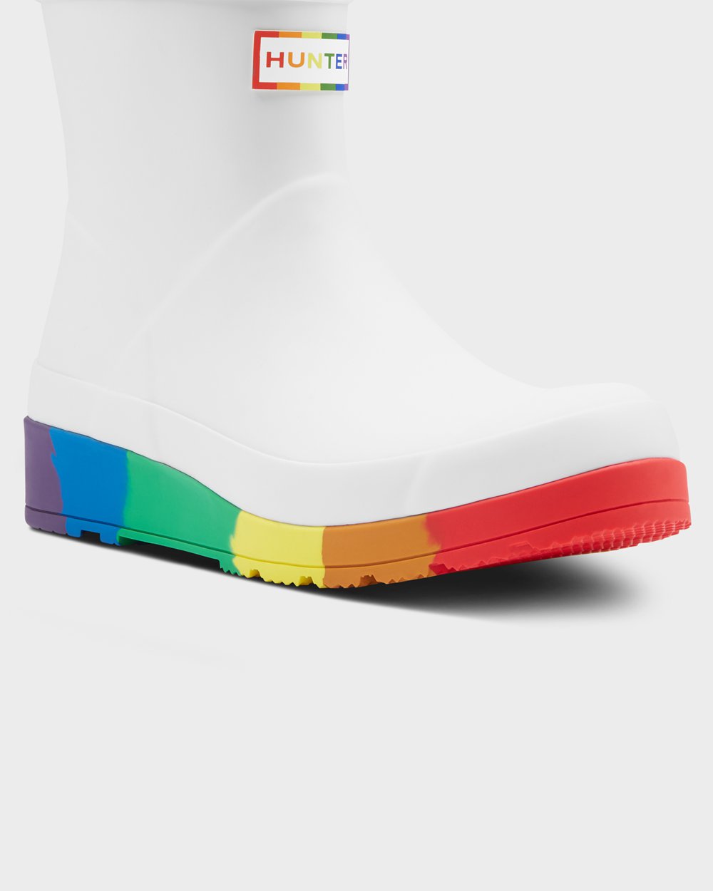 Hunter Original Pride Flatform Rain Play Boots - Sale Online Womens White - WLHCDZ589